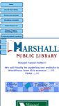 Mobile Screenshot of marshallmolibrary.org